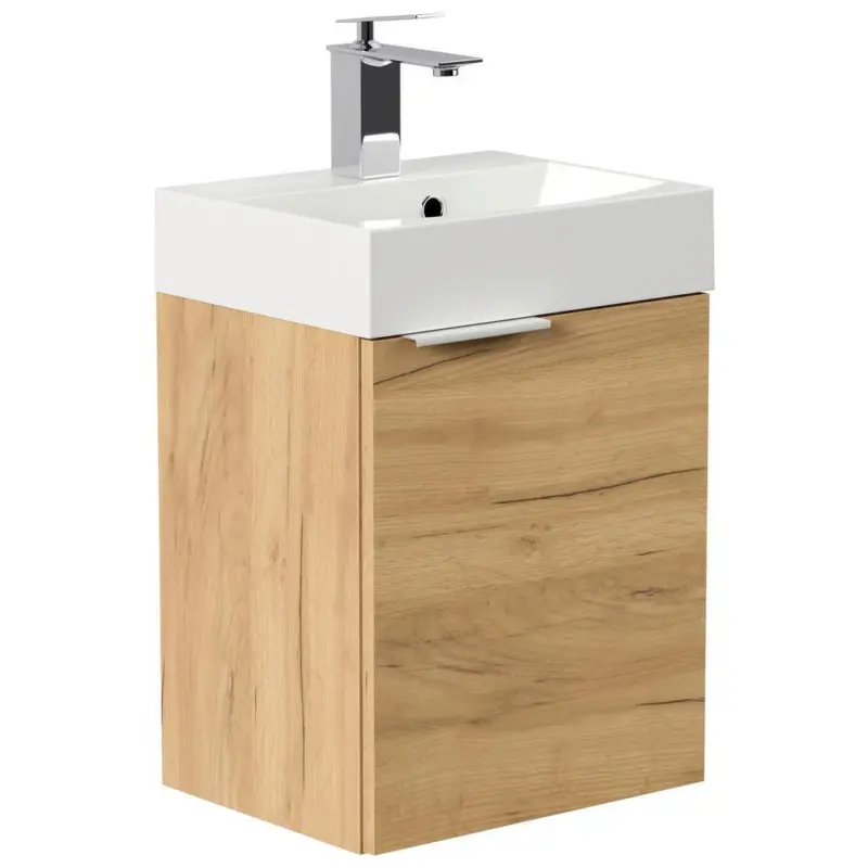 G&auml;stebad Cubi Eiche Dekor B: 40 cm