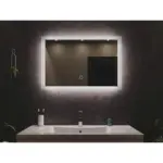 M&ouml;belix Badezimmerspiegel Led Spiegel Rechteckig B: 80cm