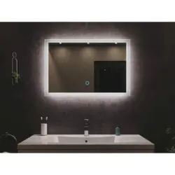 Badezimmerspiegel Led Spiegel Rechteckig B: 80cm