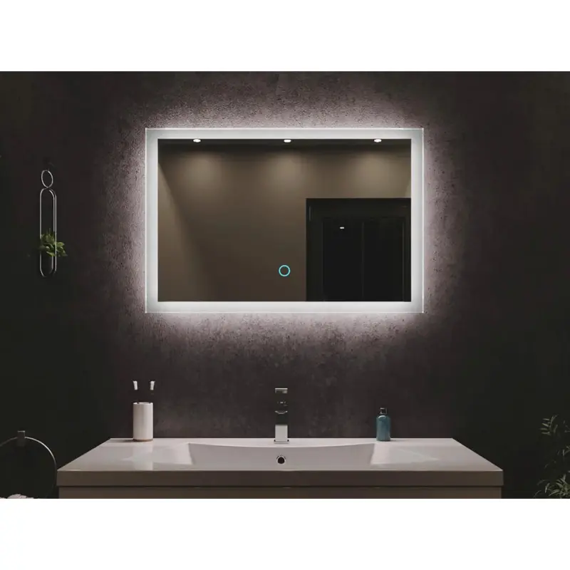 Badezimmerspiegel Led Spiegel Rechteckig B: 80cm