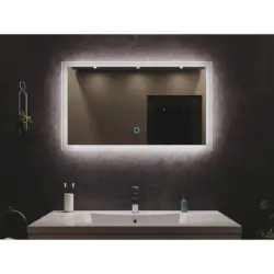 Badezimmerspiegel Led Spiegel Rechteckig B: 90cm