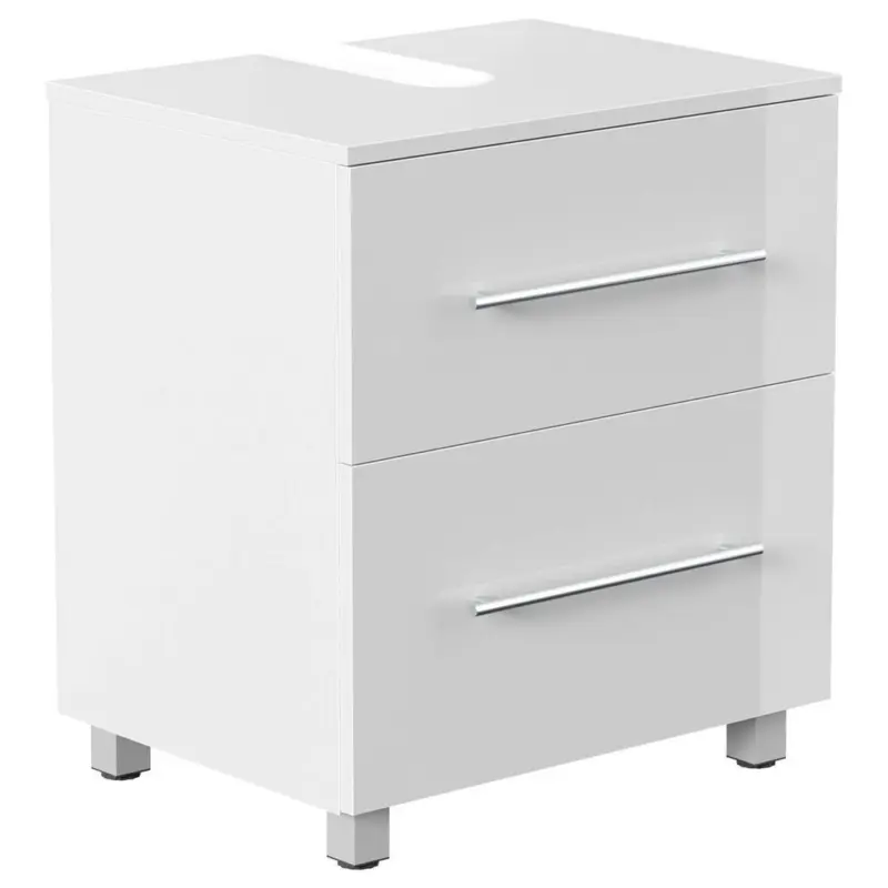 Waschbeckenunterschrank Mondial Wei&szlig; Hg B: 55 cm