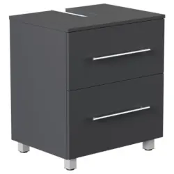 Waschbeckenunterschrank Mondial Graphitfarben B: 55 cm