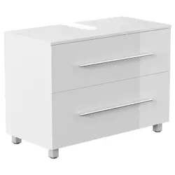 Waschbeckenunterschrank Mondial Wei&szlig; Hg B: 85 cm