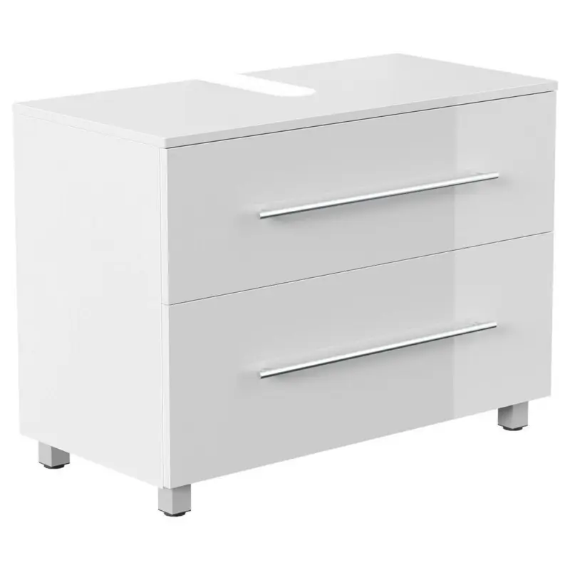 Waschbeckenunterschrank Mondial Wei&szlig; Hg B: 85 cm
