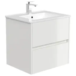 Waschtischkombi Limes Wei&szlig; Hg B: B: 61,5 cm