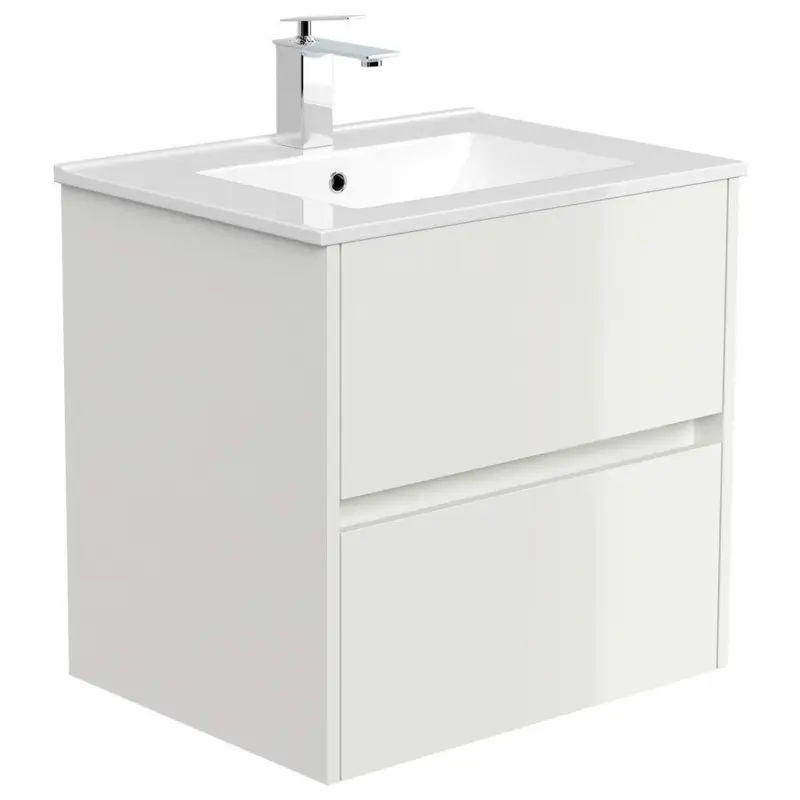 Waschtischkombi Limes Wei&szlig; Hg B: B: 61,5 cm