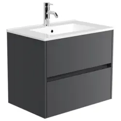 Waschtischkombi Limes Graphitfarben B: 71 cm