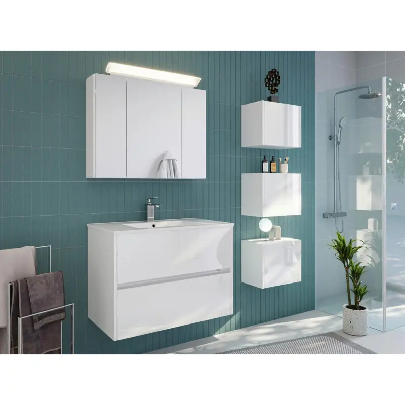 BADEZIMMER Limes, Wei&szlig; HG B: 80 cm