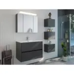 M&ouml;belix BADEZIMMER Limes, Graphitfarben B: 80 cm