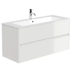 Waschtischkombi Limes Wei&szlig; Hg B: 120 cm