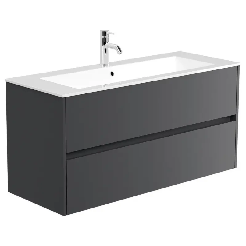 Waschtischkombi Limes Graphitfarben B: 120 cm