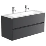 M&ouml;belix Waschtischkombi Limes Graphitfarben B: 120 cm