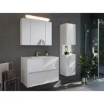 M&ouml;belix BADEZIMMER Limes, Wei&szlig; HG B: 80 cm