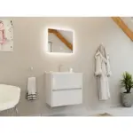M&ouml;belix BADEZIMMER Limes Wei&szlig; Hochglanz B: 60cm