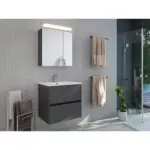 M&ouml;belix BADEZIMMER Limes, Graphitfarben B: 70 cm