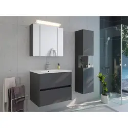 BADEZIMMER Limes, Graphitfarben B: 70 cm