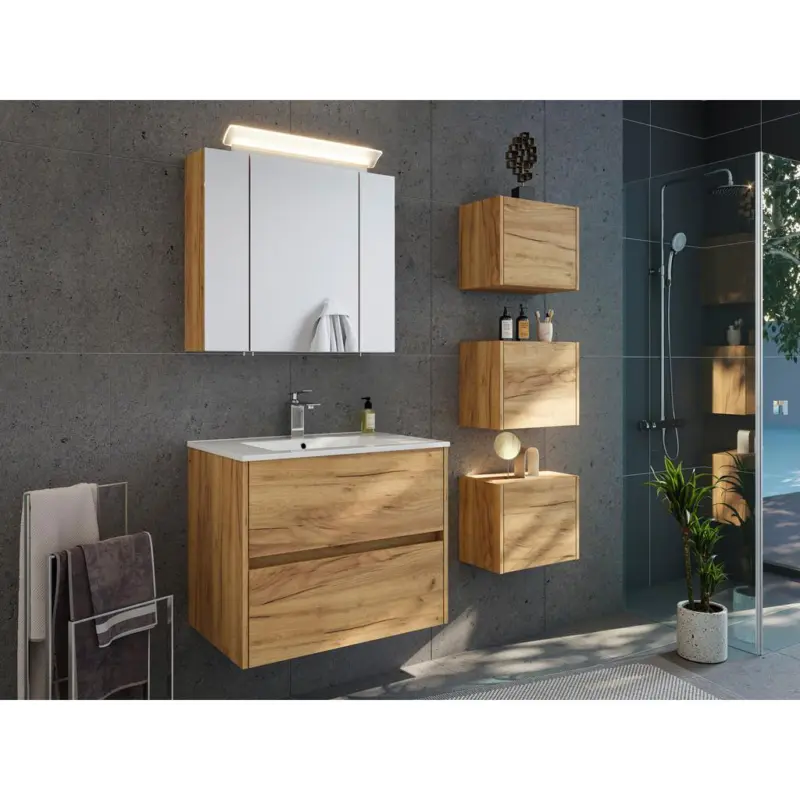 BADEZIMMER Limes, Eichefarben B: 70 cm