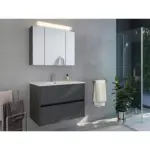 M&ouml;belix BADEZIMMER Limes, Graphitfarben B: 80 cm