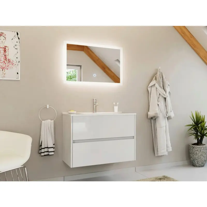 BADEZIMMER Limes, wei&szlig; HG B: 80 cm