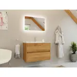 M&ouml;belix BADEZIMMER Limes, Eichefarben B: 80 cm