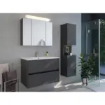 M&ouml;belix BADEZIMMER Limes, Graphitfarben B: 80cm