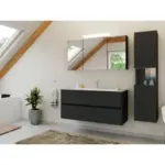 M&ouml;belix BADEZIMMER Limes, Graphitfarben B: 120 cm