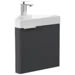 M&ouml;belix G&auml;stebad Delta Graphitfarben B: 52,3 cm