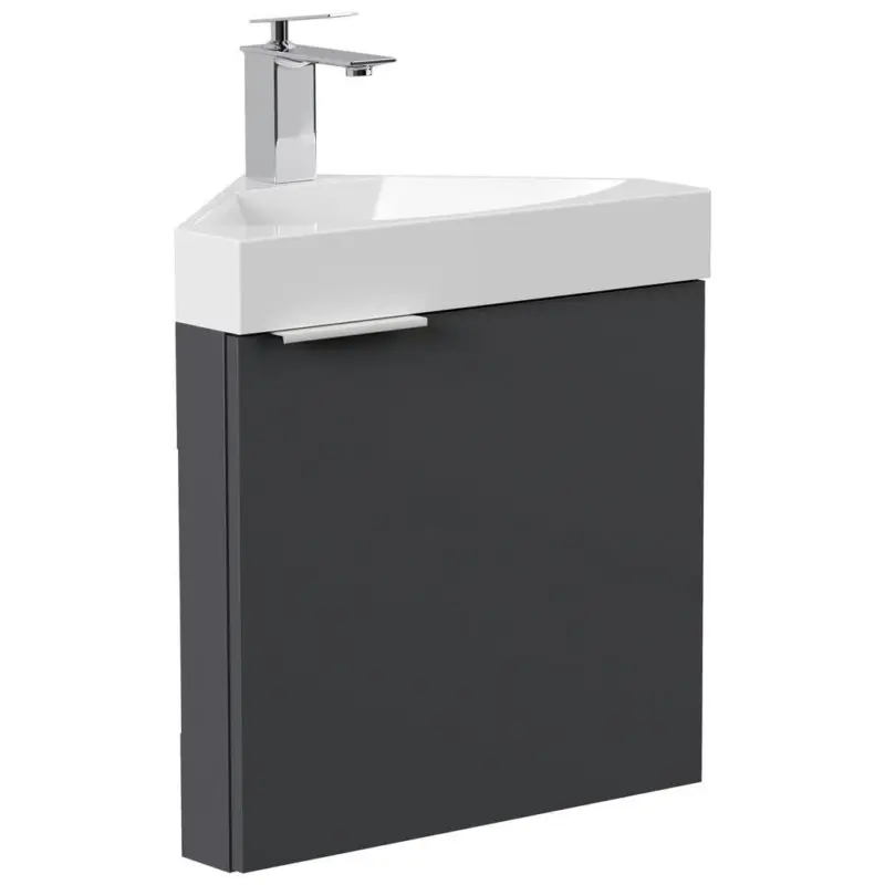 G&auml;stebad Delta Graphitfarben B: 52,3 cm