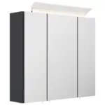 M&ouml;belix Spiegelschrank Graphitfarben B: 70 cm
