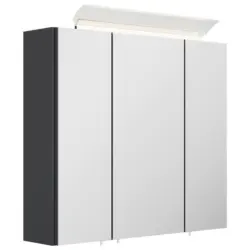 Spiegelschrank Graphitfarben B: 70 cm