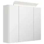 M&ouml;belix Spiegelschrank Wei&szlig; Hochglanz B: 75 cm