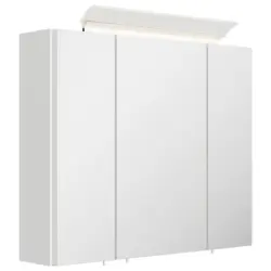 Spiegelschrank Wei&szlig; Hochglanz B: 75 cm