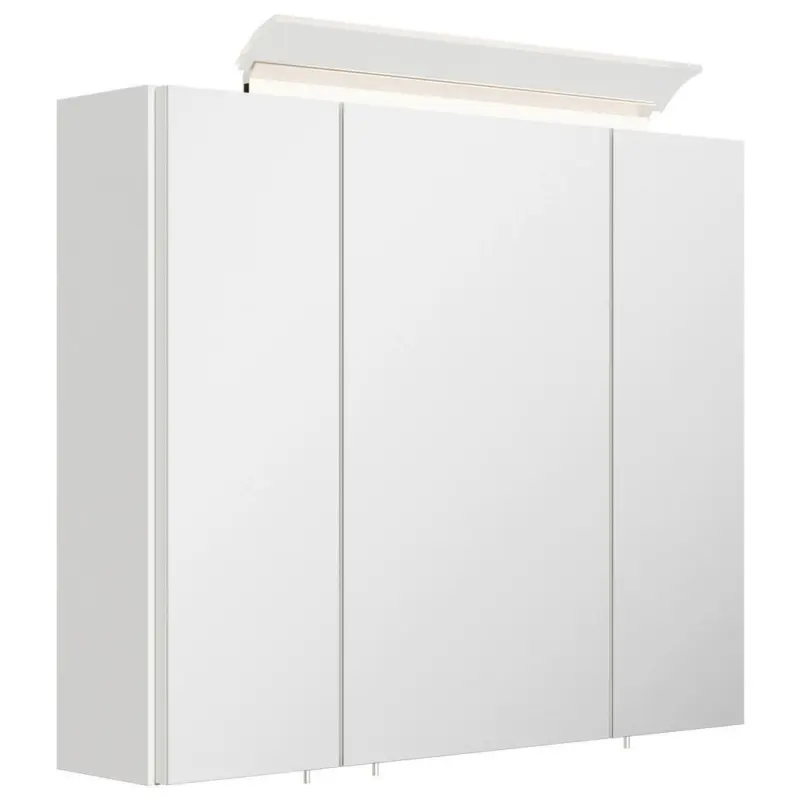 Spiegelschrank Wei&szlig; Hochglanz B: 75 cm