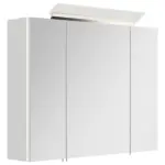 M&ouml;belix Spiegelschrank Wei&szlig; Hochglanz B: 80 cm