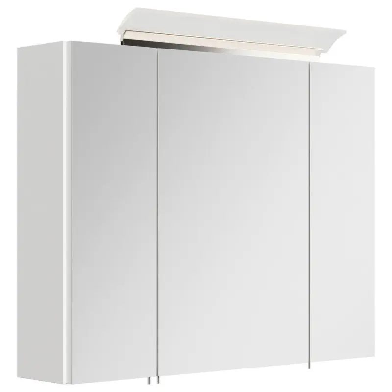 Spiegelschrank Wei&szlig; Hochglanz B: 80 cm