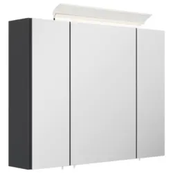 Spiegelschrank Graphitfarben B: 80 cm