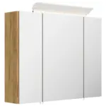 M&ouml;belix Spiegelschrank Eiche Dekor B: 80 cm