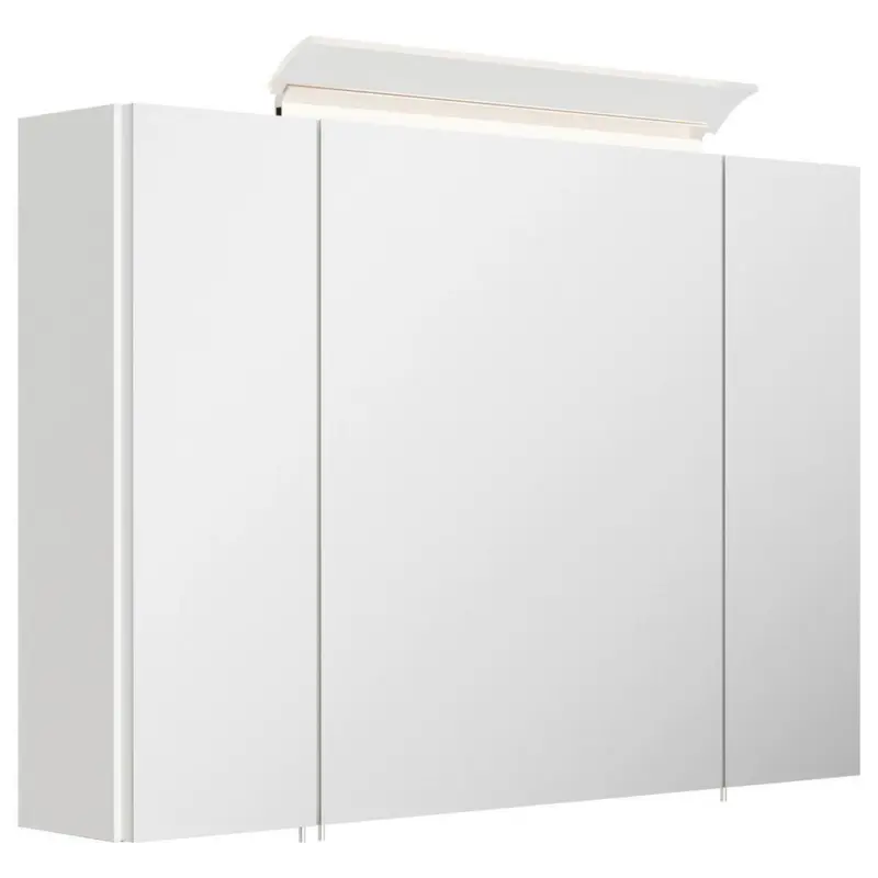 Spiegelschrank Wei&szlig; Hochglanz B: 90 cm