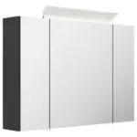 M&ouml;belix Spiegelschrank Graphitfarben B: 90 cm