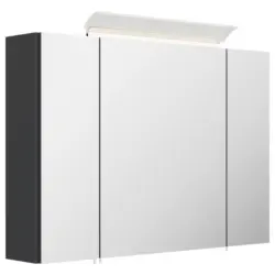 Spiegelschrank Graphitfarben B: 90 cm