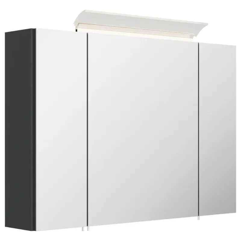 Spiegelschrank Graphitfarben B: 90 cm