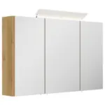 M&ouml;belix Spiegelschrank Eiche Dekor B: 120 cm