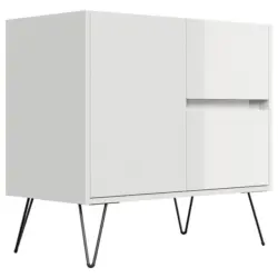 Sideboard Posseik Industrial Eichefarben/Wei&szlig; B: 79 cm
