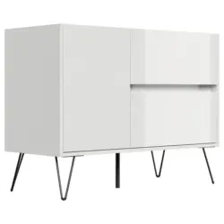 Sideboard Posseik Industrial Wei&szlig; B: 99 cm