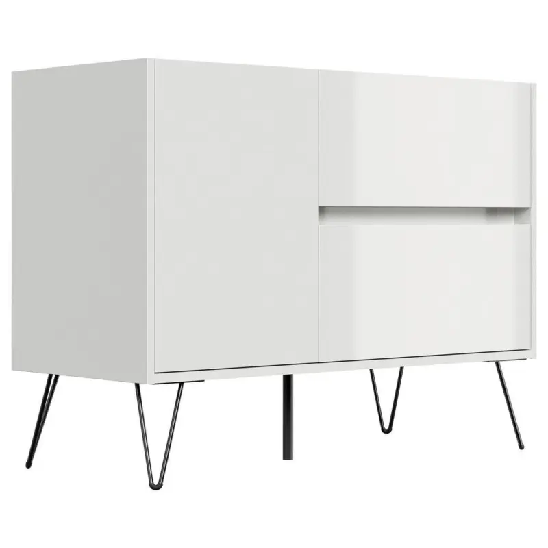 Sideboard Posseik Industrial Wei&szlig; B: 99 cm