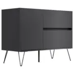 M&ouml;belix Sideboard Posseik Industrial Graphit/Eichefarben B: 99 cm