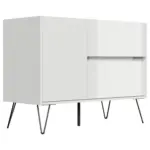M&ouml;belix Sideboard Posseik Industrial Wei&szlig;/Eichefarben B: 99 cm