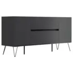 M&ouml;belix Sideboard Posseik Industrial Graphitfarben B: 155 cm