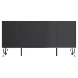 Sideboard Posseik Industrial Graphitfarben B: 155 cm